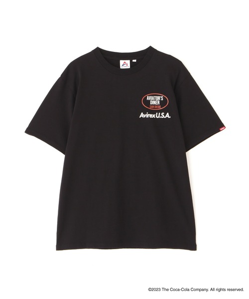 「AVIREX」 半袖Tシャツ 2XL ブラック メンズ_画像3
