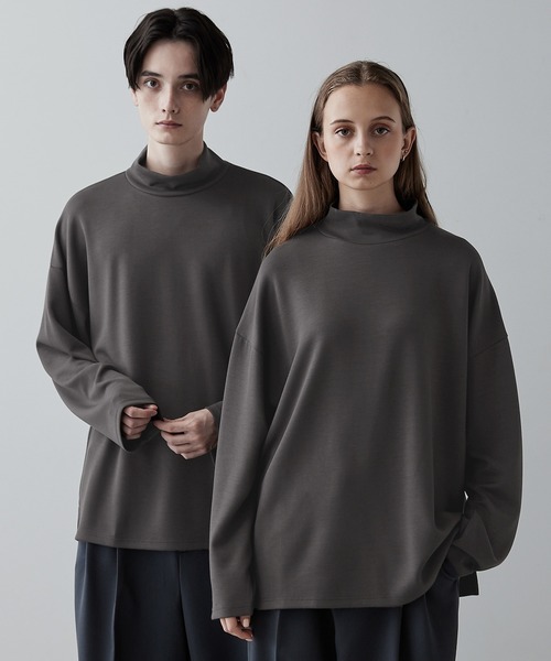 CLEL（クレイル） 長袖Tシャツ M チャコールグレー メンズ : ZOZOTOWN