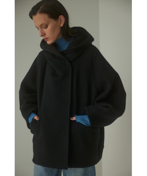 「BLACK BY MOUSSY」 ピーコート FREE ライトベージュ レディース_画像3