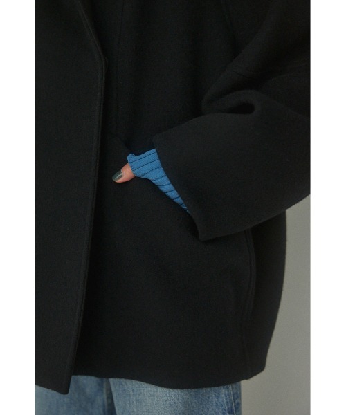 「BLACK BY MOUSSY」 ピーコート FREE ライトベージュ レディース_画像8