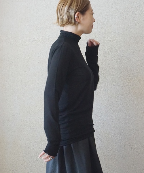 「JOURNAL STANDARD LUXE」 長袖カットソー FREE ブラック レディース_画像6