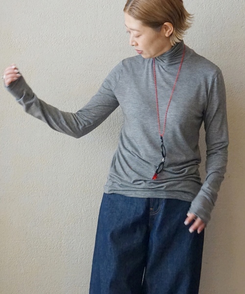 「JOURNAL STANDARD LUXE」 長袖カットソー FREE ブラック レディース_画像8