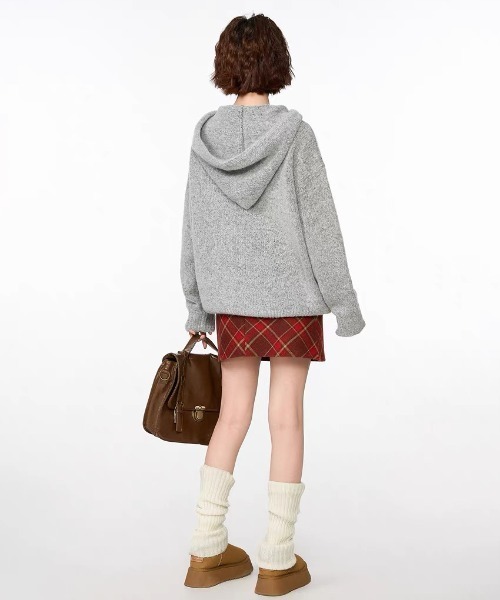 「GEMEDA」 長袖ニット M ネイビー レディース_画像6