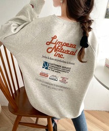 「Java」 スウェットカットソー MEDIUM オートミール レディースの画像9