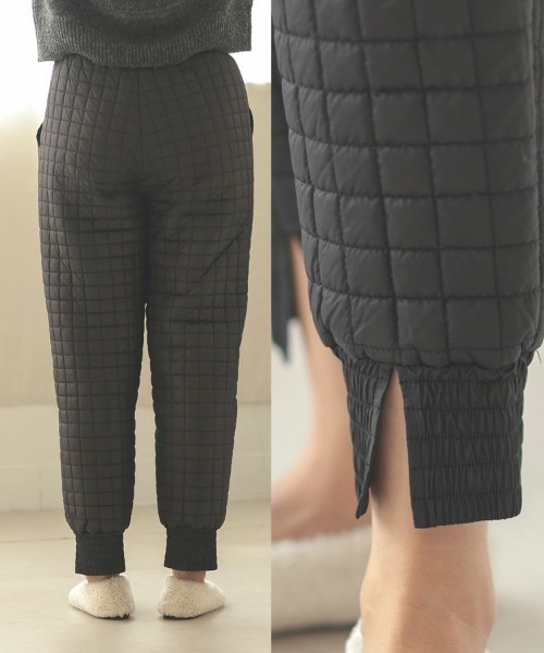 「DONOBAN」 イージーパンツ LONG ブラック レディース_画像2