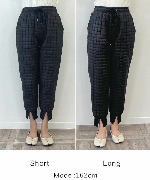 「DONOBAN」 イージーパンツ LONG ブラック レディース_画像3