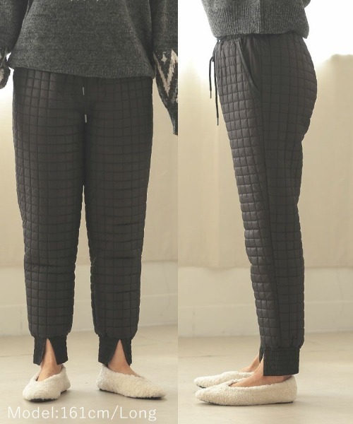 「DONOBAN」 イージーパンツ LONG ブラック レディース_画像4