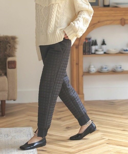 「DONOBAN」 イージーパンツ LONG ブラック レディース_画像9