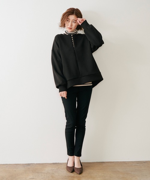 「Emma Taylor」 長袖カットソー FREE ネイビー レディース_画像2