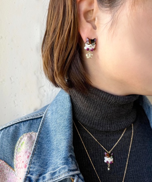 ANNA SUI（アナスイ） ピアス 三毛ティティモチーフ ピアス レディース
