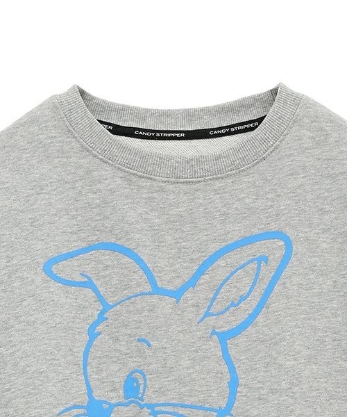 「Candy Stripper」 スウェットカットソー 2 ヘザーグレー レディース_画像4