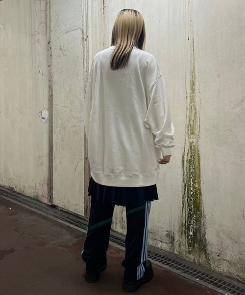 「Candy Stripper」 スウェットカットソー 2 ヘザーグレー レディース_画像9