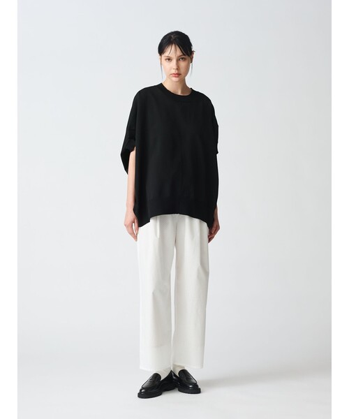 ベスト ジレ mizuiro ind コクーンワイドベスト レディースの画像