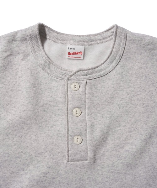 「Healthknit」 スウェットカットソー LARGE レッド メンズ_画像4