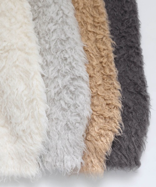 「andme」 ニットカーディガン FREE グレー レディース_画像2