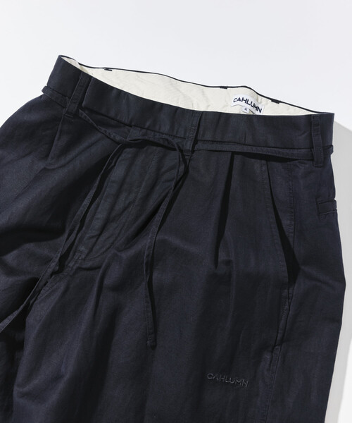 CAHLUMN（カウラム） チノパン Cotton Linen 2 Tuck Chino Pant