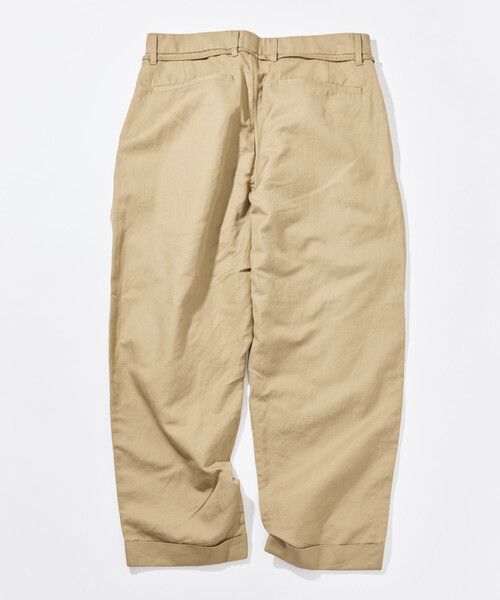 CAHLUMN（カウラム） チノパン Cotton Linen 2 Tuck Chino Pant