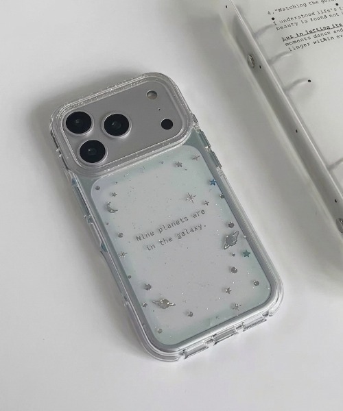 スマホケース 星のきらめき Galaxy クリア iPhone ケース 13/14.15