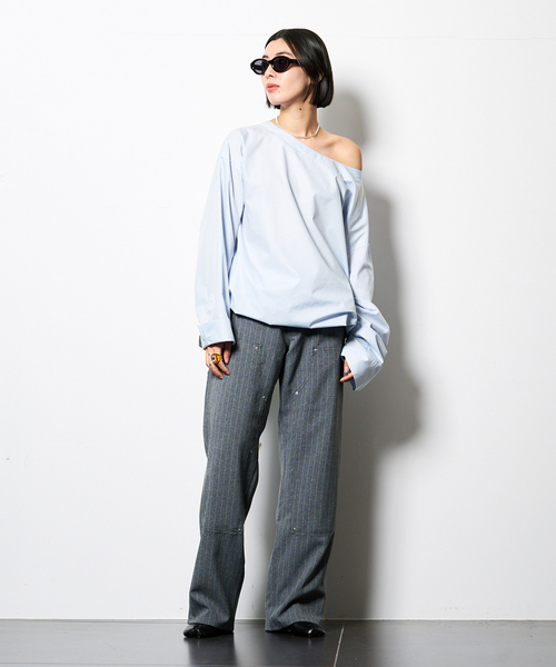 CITYSHOP（シティショップ） ブラウス シャツ CHINTS LONG SLEEVE