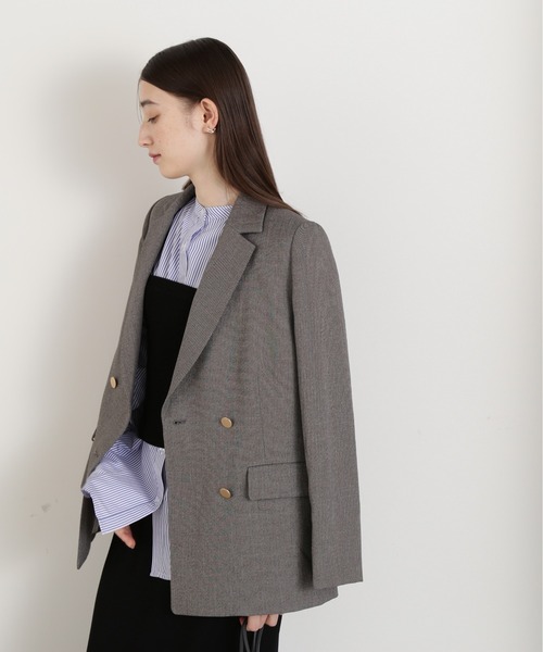 「N.（N. Natural Beauty Basic）」 テーラードジャケット SMALL ライトグレー レディースの画像