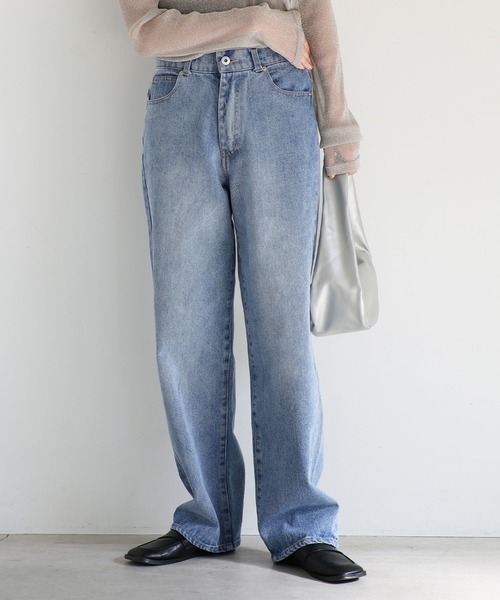 「select MOCA」 デニムパンツ LARGE ブラック レディース_画像4