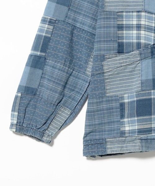 シャツ Monitaly / INDIGO PATCHWORK スモック メンズの画像