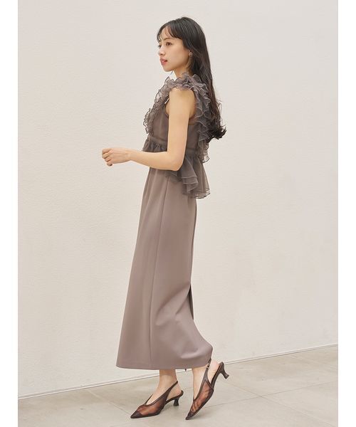 ドレス チュールボレロセットキャミドレスの画像