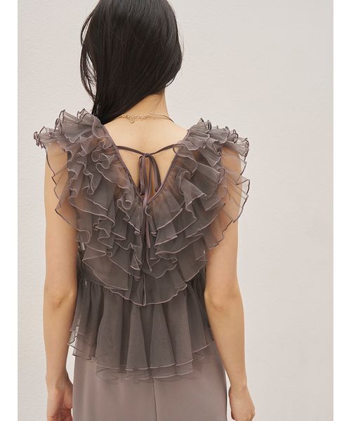 ドレス チュールボレロセットキャミドレスの画像