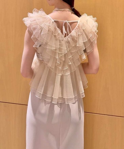 ドレス チュールボレロセットキャミドレスの画像