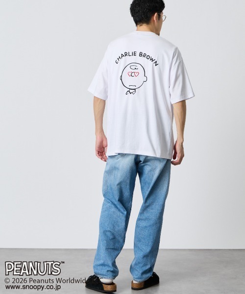  JEANS 半袖Tシャツ ホワイト PEANUTS tシャツ 半袖 レディース メンズ : ZOZOTOWN Yahoo!店 - 通販