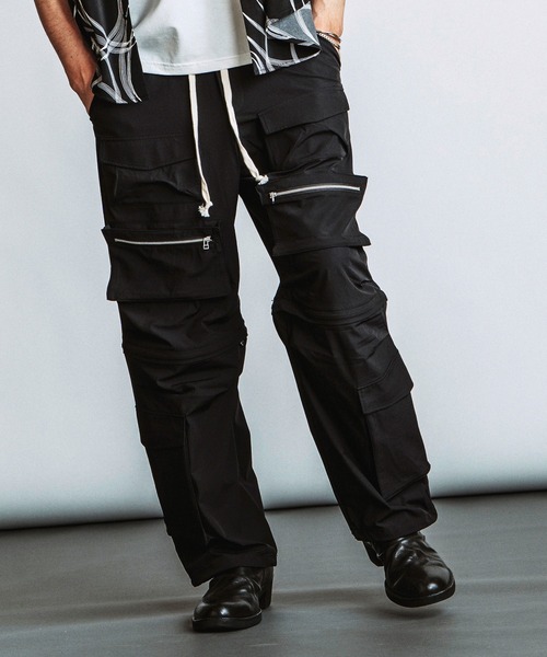 C.E SIDE POCKET PANTS 2019AW M カーゴパンツ NO ID.（ノーアイディー） ワイドパンツ カーゴパンツ 「NO ID.」Multi