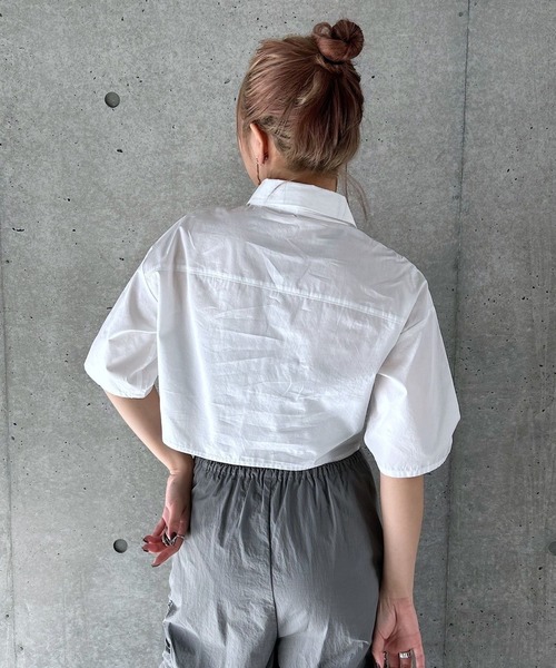 「PAGEBOY」 半袖シャツ FREE ブルー レディース_画像6