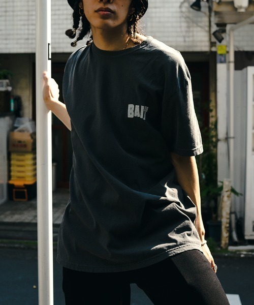 「BAIT」 半袖Tシャツ LARGE ブラック メンズ_画像4