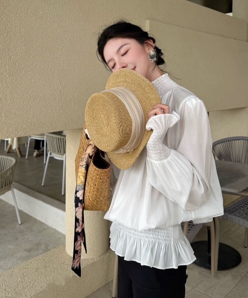 FAVORITO ブラウス シャツ ハイネックブラウス レディース : ZOZOTOWN