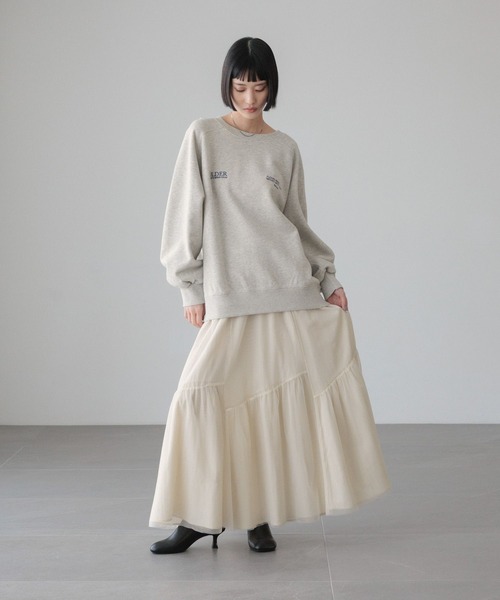 「LOWRYS FARM」 ロングスカート FREE グレー レディース_画像3