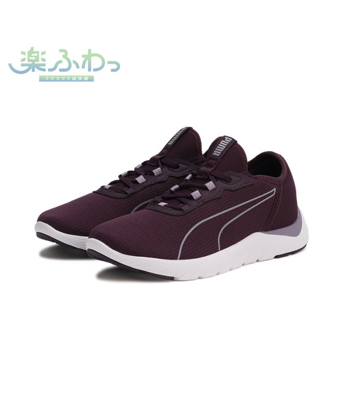 「PUMA」 ローカットスニーカー 25.0cm ホワイト×ブラック レディース_画像2