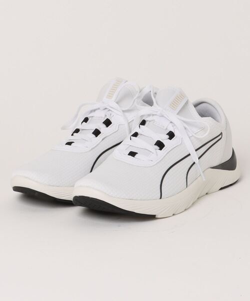 「PUMA」 ローカットスニーカー 25.0cm ホワイト×ブラック レディース_画像5