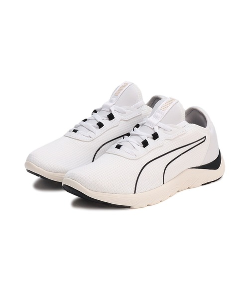 「PUMA」 ローカットスニーカー 25.0cm ホワイト×ブラック レディース_画像6