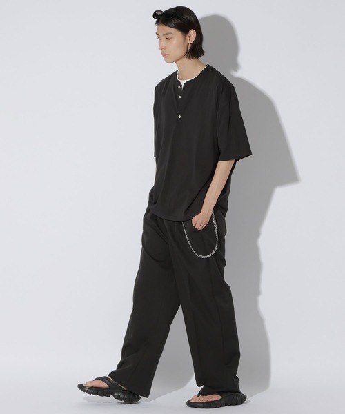 LAKOLE（ラコレ） ワイドパンツ スラックス ベルト付トラウザー2