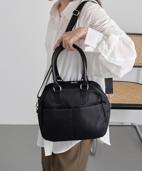MSGM ボストンバッグ ブラック SETUP7（セットアップセブン） ボストンバッグ 「SETUP7」ラウンド