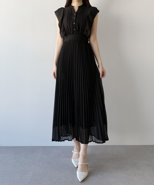 「mipiarl」 半袖ワンピース SMALL ピンクベージュ レディース_画像6