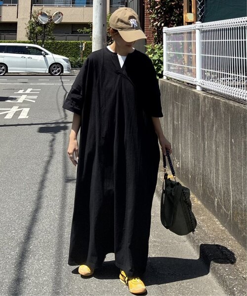 「notch.」 長袖ワンピース M ダークグレー レディース_画像4