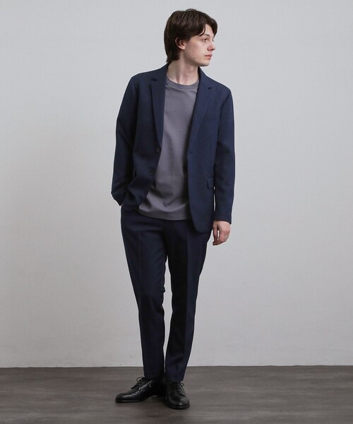 希少XL✨t.k TAKEO KIKUCHI エステルサージセットアップ　黒 tk.TAKEO KIKUCHI（ティーケータケオキクチ） セットアップ 「昨年の