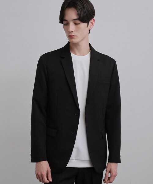 希少XL✨t.k TAKEO KIKUCHI エステルサージセットアップ　黒 tk.TAKEO KIKUCHI（ティーケータケオキクチ） セットアップ 「昨年の