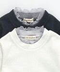 tシャツ ラメチュール切替長袖Tシャツ キッズ...の詳細画像1