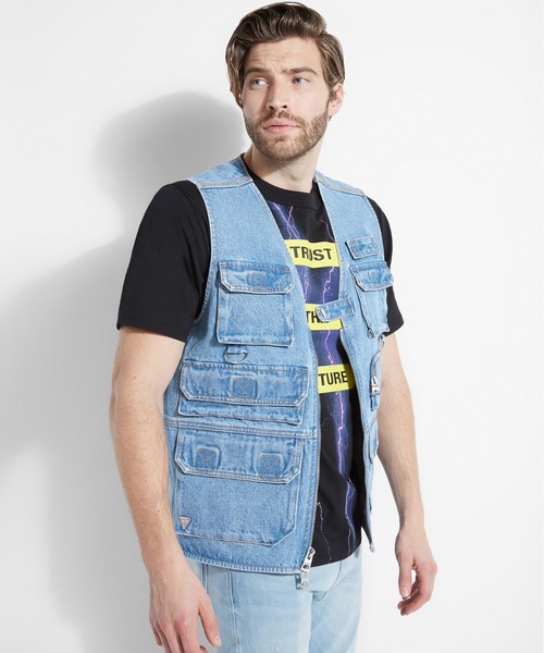 定番豊富な ベスト Utility Denim Vest ZOZOTOWN PayPayモール店 - 通販 - PayPayモール 定番高品質