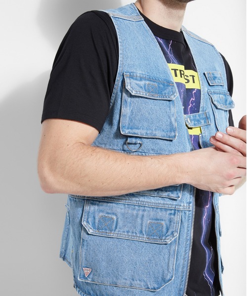 定番豊富な ベスト Utility Denim Vest ZOZOTOWN PayPayモール店 - 通販 - PayPayモール 定番高品質