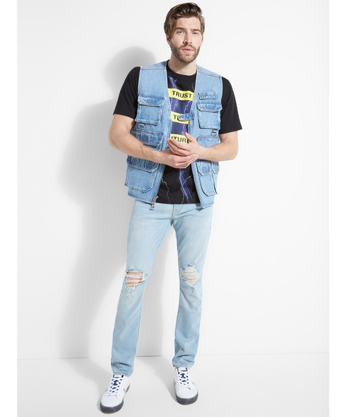 定番豊富な ベスト Utility Denim Vest ZOZOTOWN PayPayモール店 - 通販 - PayPayモール 定番高品質