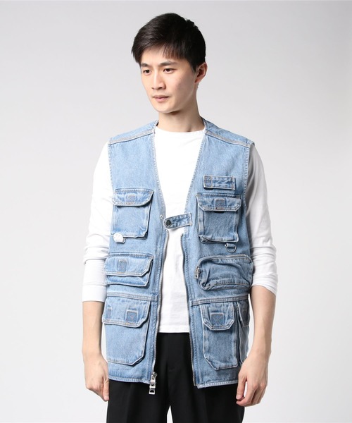 定番豊富な ベスト Utility Denim Vest ZOZOTOWN PayPayモール店 - 通販 - PayPayモール 定番高品質