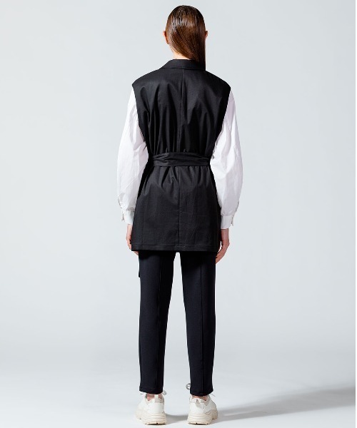極美品　MIDIUMISOLID　ダブルテーラードジャケット　金ボタン　黒　48 MIDIUMISOLID ジャケット テーラードジャケット for Ladies